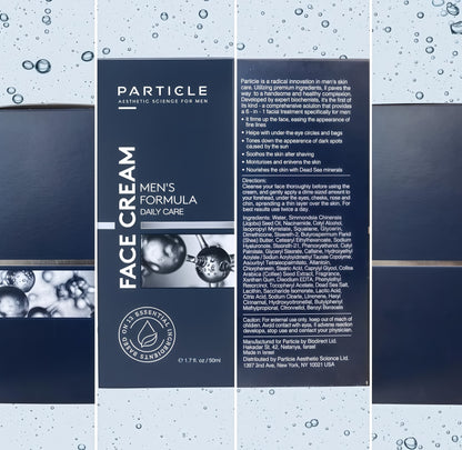Particle 6-in-1 Face Cream for Men, Men’s Daily Hydrating Moisturizer with Vitamin C, Jojoba Oil